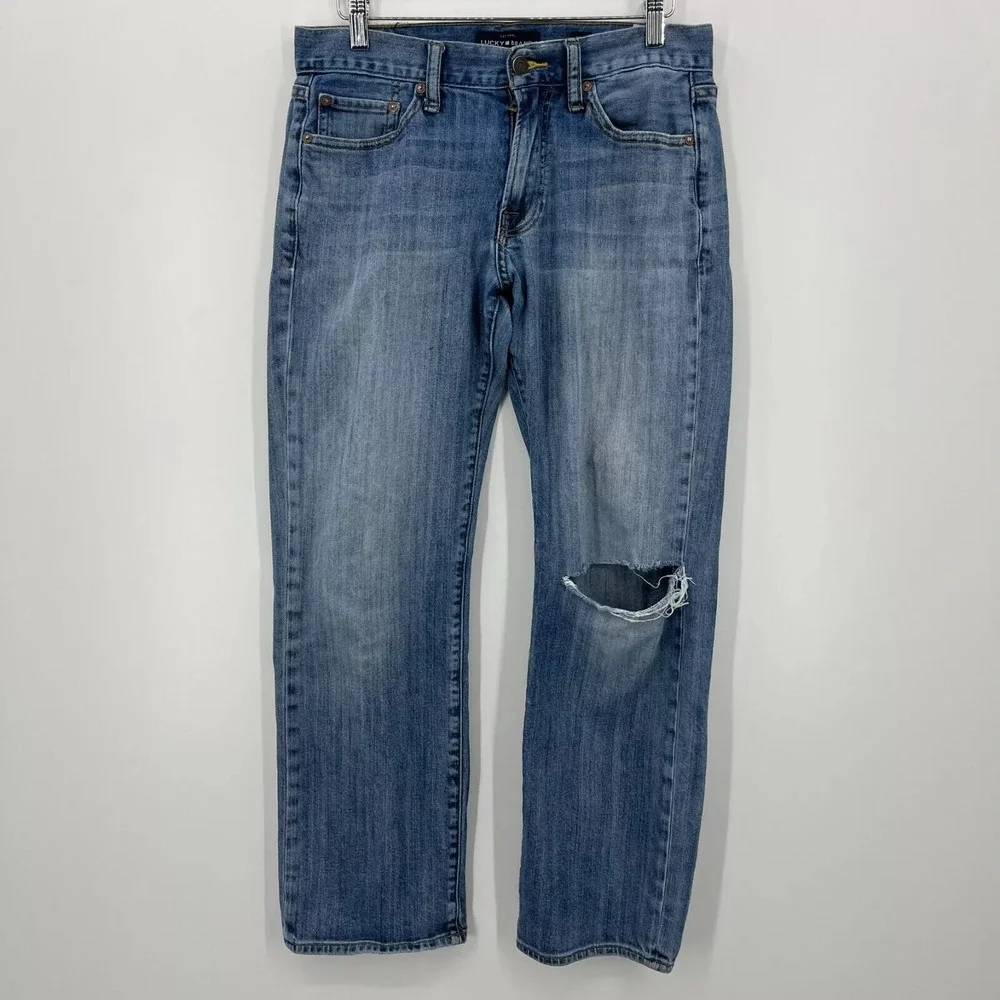 Lucky Brand Jeans Men's Size 30 Blue Medium Wash 361 Vintage Straight Leg Denim